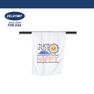 Qualità ZELOYAUT 100% cotone Soft White Sublimation Facial Towel per la casa Logo personalizzato 5 Star Hotel Facial Towels per la sublimazione Fabbrica