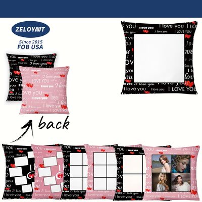 品質 ZELOYAUT サブリメーションブランクス 小さなハートのシートクッション 複数の枕カバー 快適なショートプラッシュクッションカバー ホームデコレーション用 工場