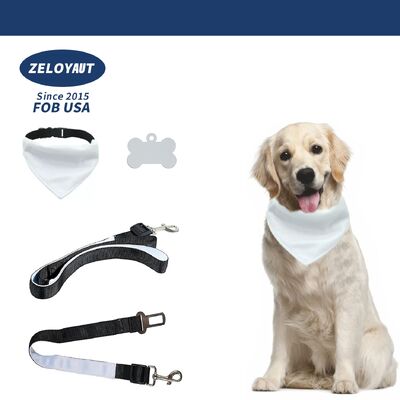 Качество ZELOYAUT оптом Сублимационные бланки высокая горячая продажа Сублимационные собачьи банданы Фабрика