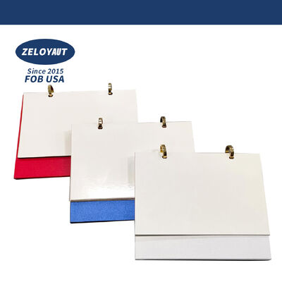 Qualità ZELOYAUT Sublimazione Blanks Calendario da scrivania per la promozione Regalo aziendale Calendario dell'avvento per la casa e l'ufficio Fabbrica