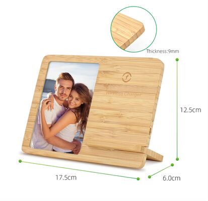 Качество 15W Сублимационное дерево беспроводное зарядное устройство пустые места, настраиваемый логотип доступный деревянный фоторамка и персонализированные продукты решения Фабрика